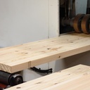 Long planed panel in reclaimed glued laminated timber (L. min 500 x W. 45 cm)