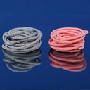 Electrical textile cable 'Zebra' by Belucca (500 cm) - Red or white