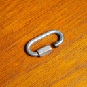 Quick link in zinc-plated steel (L. 5,5 cm)