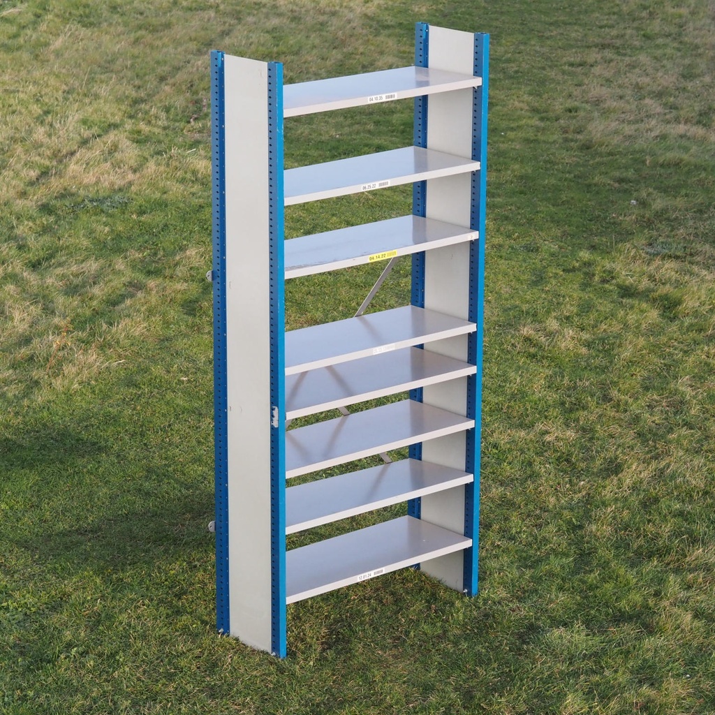 Shelf by Mecalux (H. 230 cm) - Epoxy (White vertical frame)