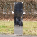 Door in stainless steel with bronze door handles by Jules Wabbes (H. 189 x 52,8 cm) - Right
