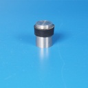 Door stop in stainless steel with rubber ring