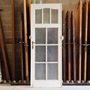 Door in painted solid wood with glass panels (H. 220 x W. 82,5 cm) - Right