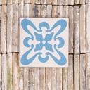 Reclaimed ceramic tile by Saint Ghislain (14,3 x 14,3 cm)