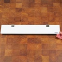 Bathroom wall shelf in opaline glass by Studio Caprotti