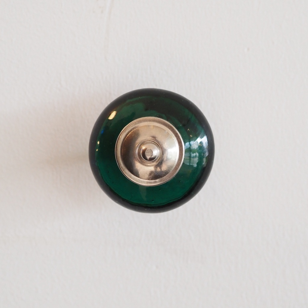 Glass cabinet knob with rosette by Emery&Cie (⌀ 5,5 cm)