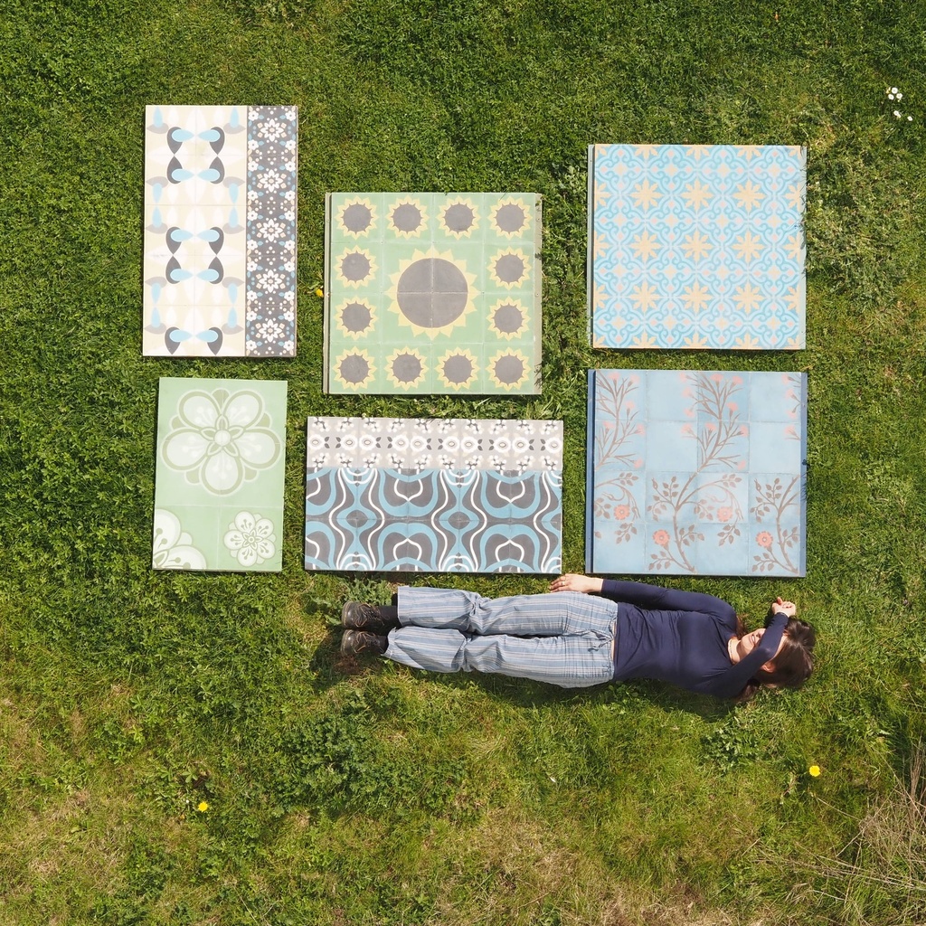 Cement tile display panel by Emery&Cie (various sizes & patterns) - Only available in our physical shop