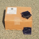 Box of 20 handmade wall tiles by Emery&Cie (5 x 5 cm) - Blue glass