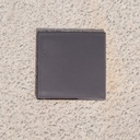 Box of 24 glazed terracotta wall tiles by Emery&Cie (15 x 15 cm) - Black