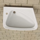 Bathroom sink in glazed grey ceramic