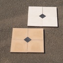 Set of 5 'cabochon' cement tiles by Emery&Cie (40,3 x 40,3 cm) - White or Beige