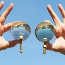 Handmade glass knob 'Bubble' by Emery&Cie (⌀ 8 cm)