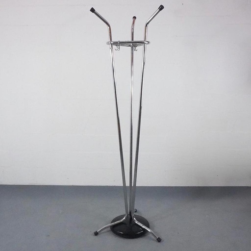 [901HAR160] Coat rack in chromed tubular steel by Tubax (ca. 1965)