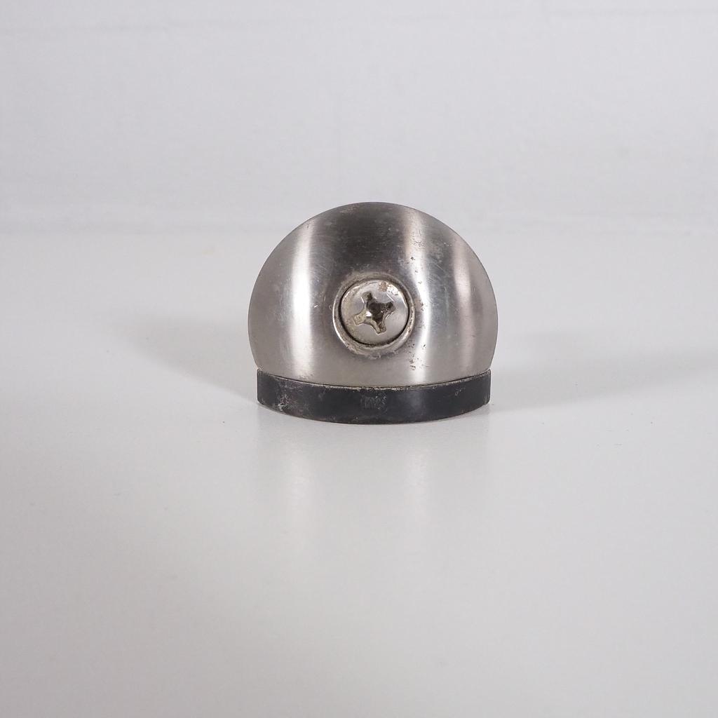 [999HAR008] Door stop 1/2 moon in rubber, with steel plate