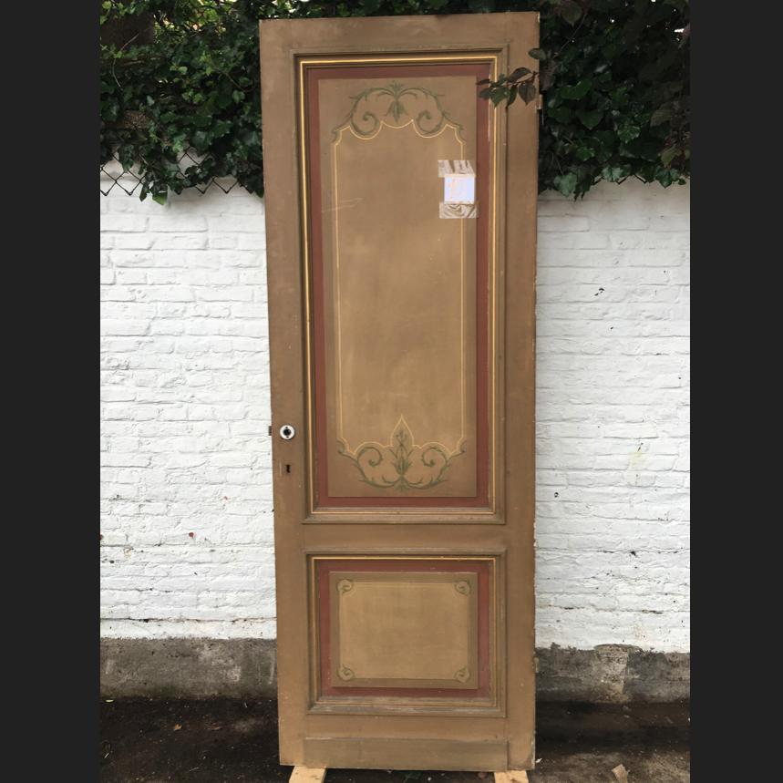 [946DOP010] Painted wooden door (H 231 cm x 80 cm) - Left
