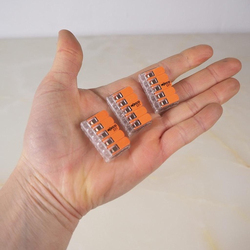 [999SKU778] Set of 3 WAGO-connectors 5 pins