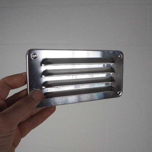 [8717087118093] Ventilation grill in aluminium (180 x 90 mm, set of 2)