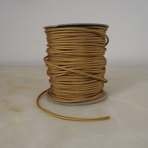 [998LIG020] Electrical textile cable 3*0,75 (GOLD)