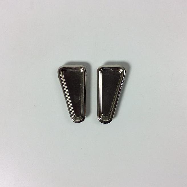 [103HAR090] Pair of Inset Cabinet Handle in steel (7 cm)