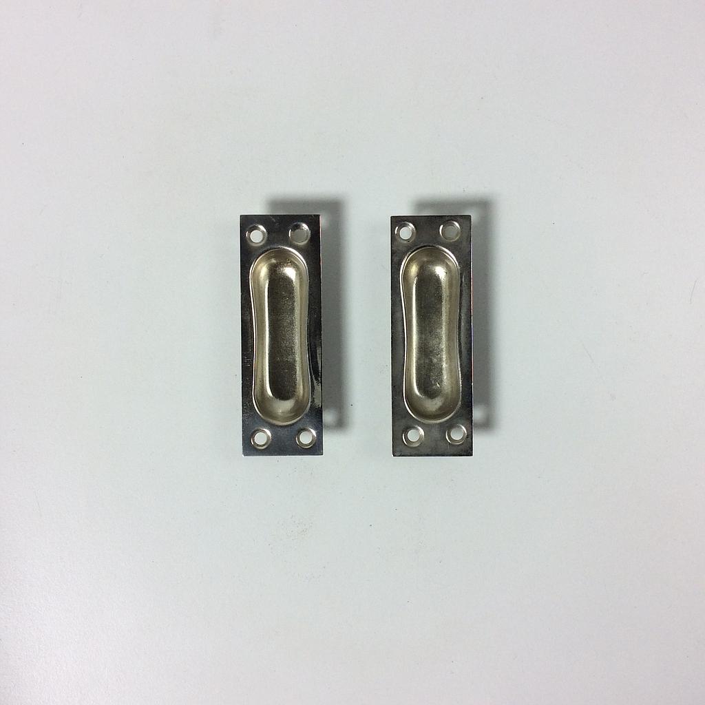 [103HAR093] Pair of Inset Cabinet Handle (8 cm)