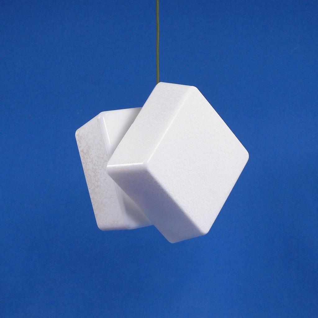 [122LIG233] Hanging light 'Gaston' in opaline glass