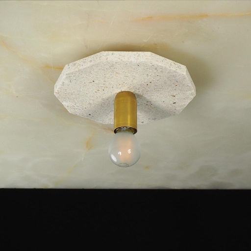 [999LIG939] Wall or ceiling light 'Aurore 20' in terrazzo ‘Vetisol Cristo’ (Decagon)