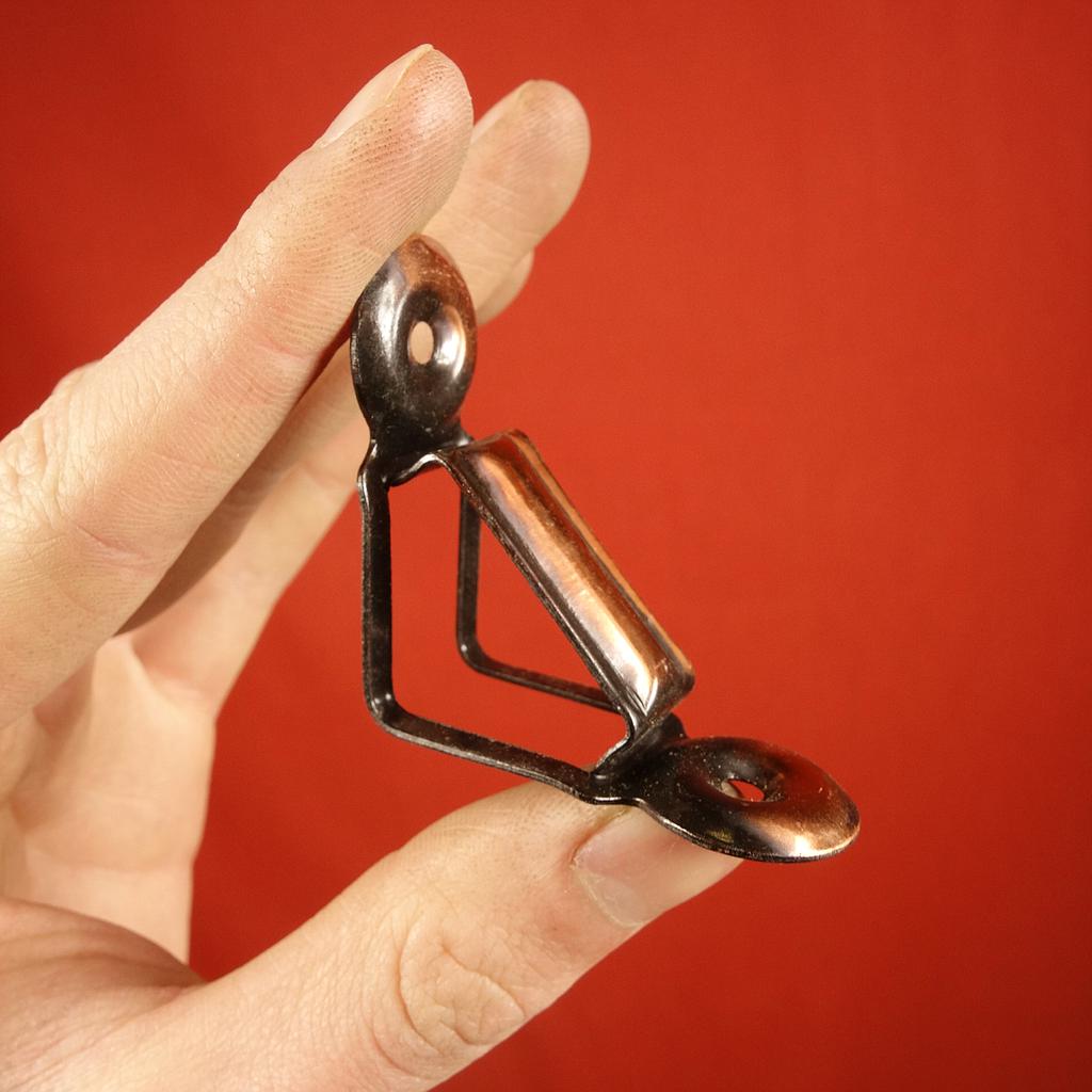 [183HAR056] Batch of smoked brass angle bracket for stair rail (44 pc.)