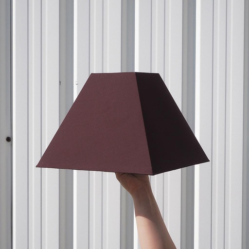 [999LIG980] Pyramid lampshade - Brown