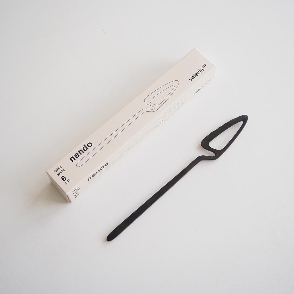 [V8018100B] Box of table knives 'Skeleton' by Nendo for Valerie Objects (6 pcs)