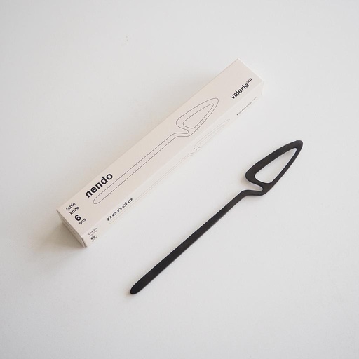 [V8018100B] Box of table knives 'Skeleton' by Nendo for Valerie Objects (6 pcs)