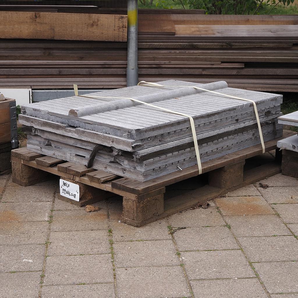[999WAL019] Batch of blue limestone for wall cladding (± 5 m2)