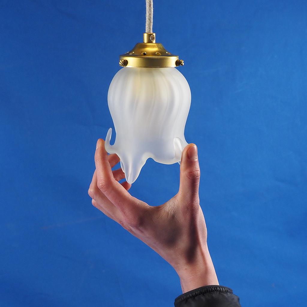 [999LIG1143] Hanging light 'Diane' in frosted glass