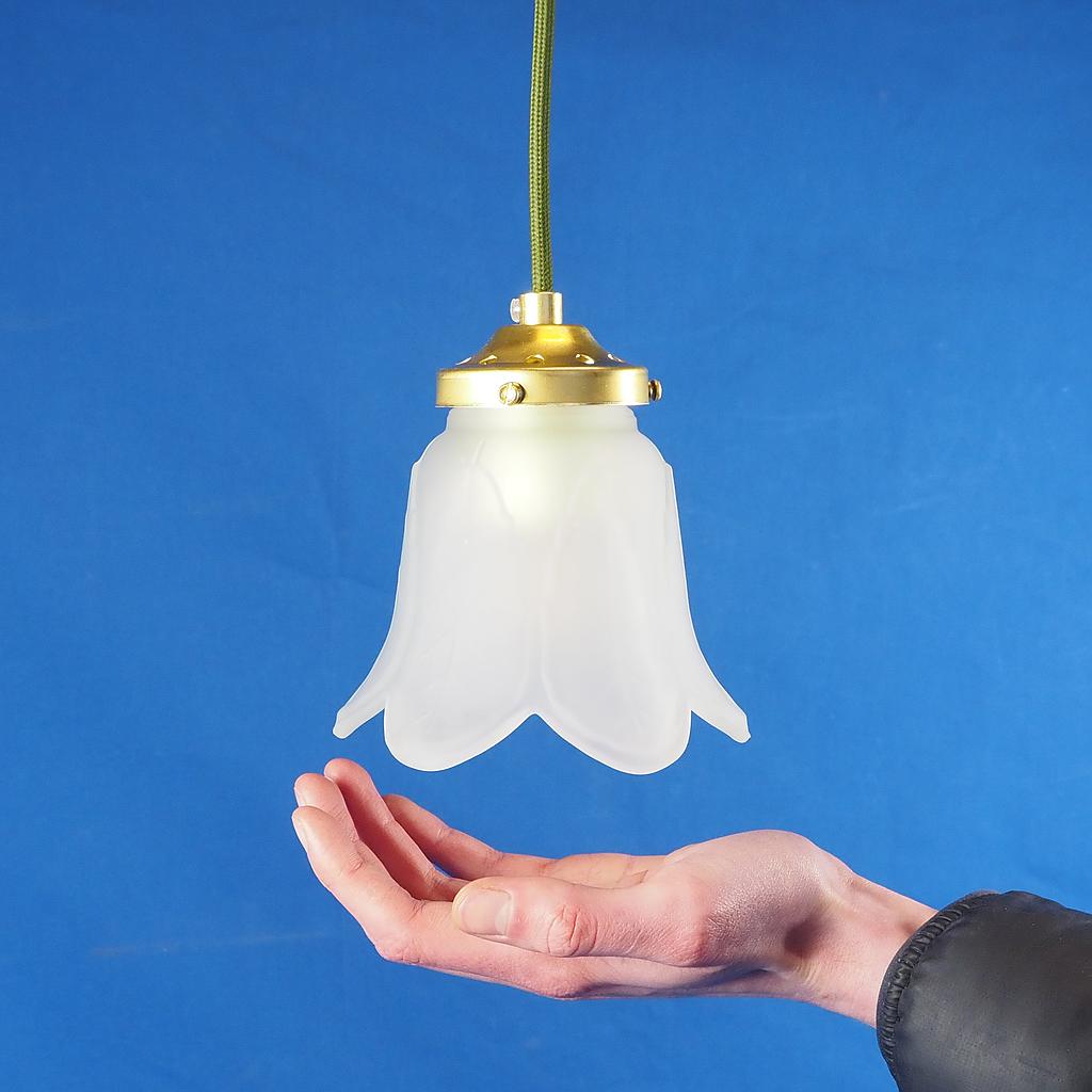 [999LIG1148] Hanging light 'Olivia' in frosted glass