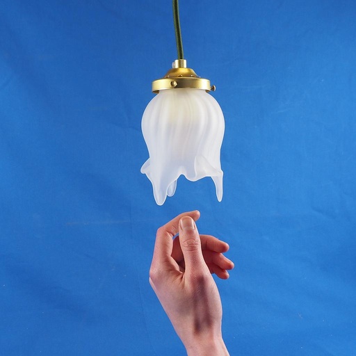 [999LIG1158] Hanging light 'Chloe' in frosted glass