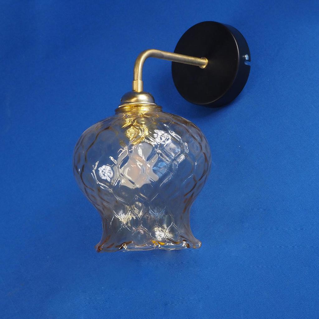 [999LIG867] Wall light 'Maria' in textured glass