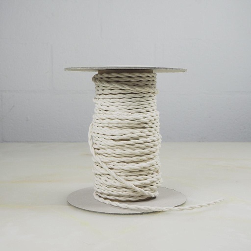 [999EXT032] Textile cable (OFF WHITE 'TWIST') - 1,2 m included in the price