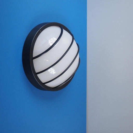 [999LIG1235] Wall/Ceiling light 'Eco 25' by Trumbo (IP44) - Black