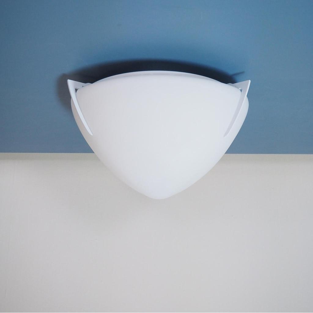 [206LIG806] Ceiling light 'MI5647' by Milan - White (W. 28 cm)
