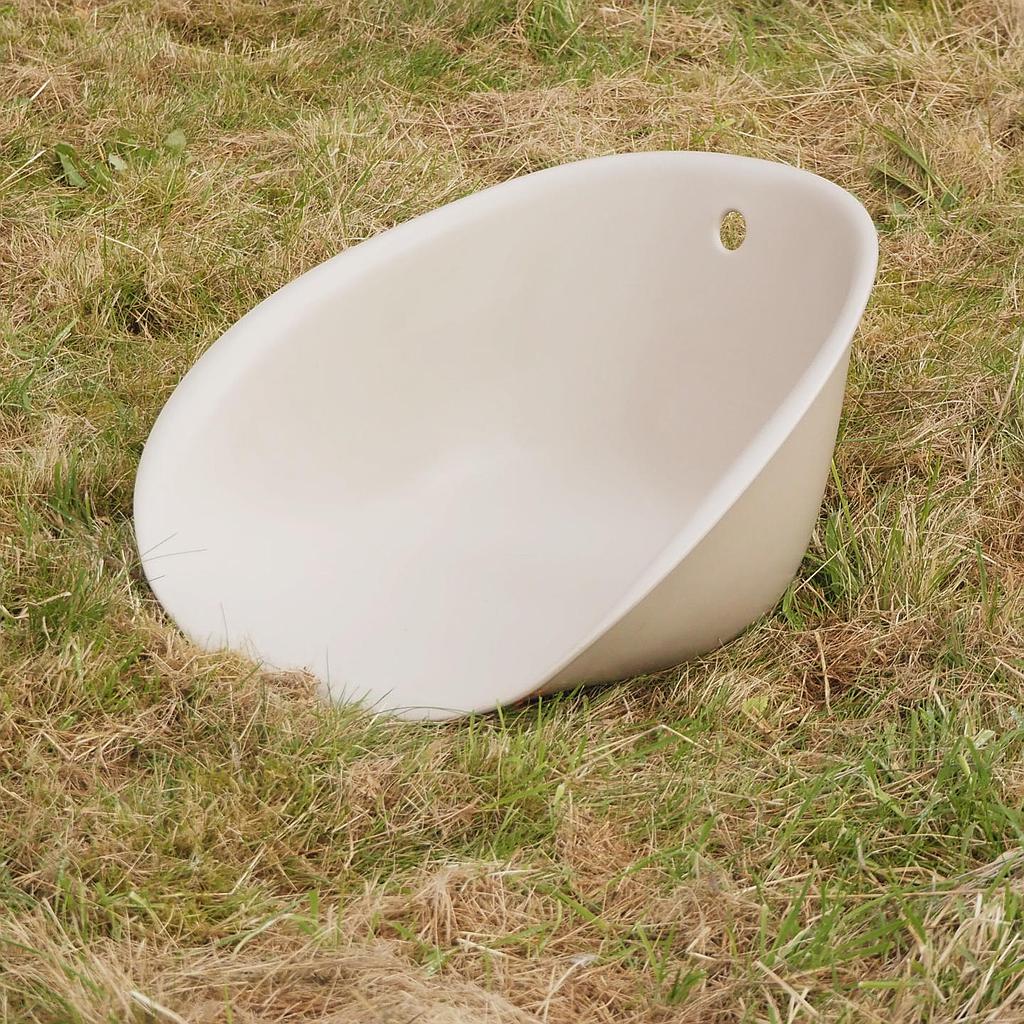 [999FUR1355] Grey armchair shell 'Gliss' by Claudio Dondoli & Marco Pocci for Pedrali