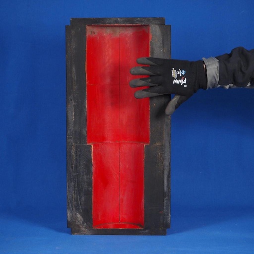 [181OBJ010] Wooden mould from the Durobor glass factory