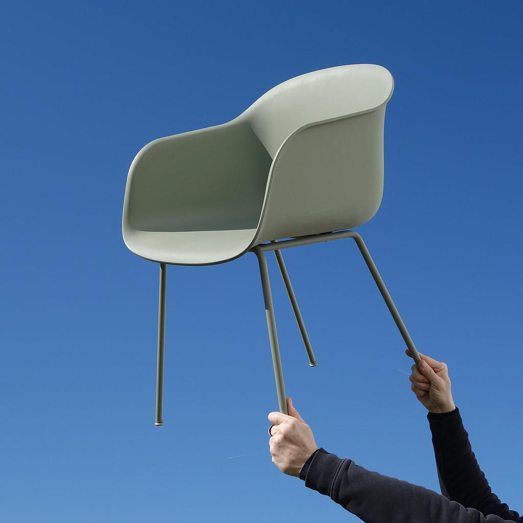 [968FUR75140] Armchair 'Fiber' by Muuto - Grey