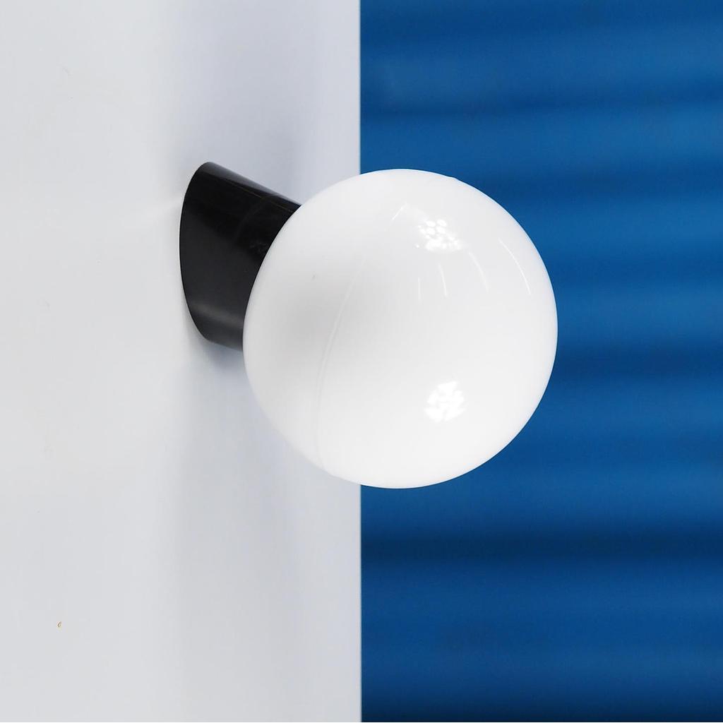 [999LIG1303] Wall/Ceiling light in opaline glass and bakelite - Angled