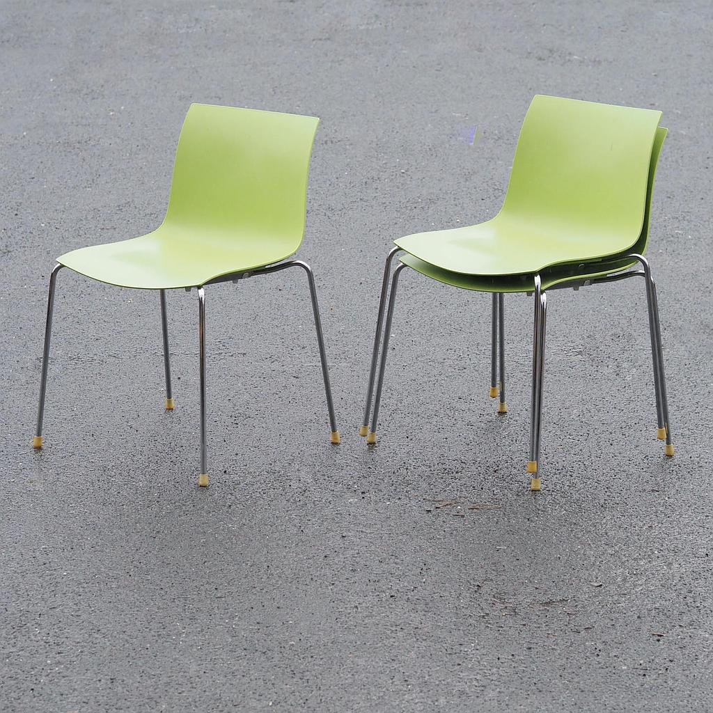 [968FUR38013] Stackable chair 'Catifa 46' by Lievore Altherr Molina for Arper (2004) - Green