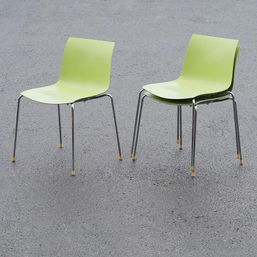 [968FUR38013] Stackable chair 'Catifa 46' by Lievore Altherr Molina for Arper (2004) - Green