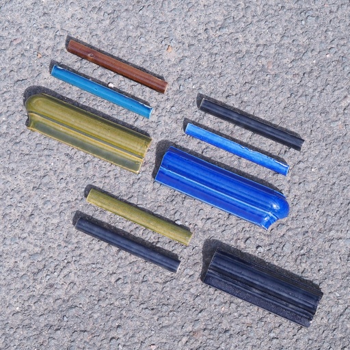 [334CLA012] Glazed trim tile by Emery&Cie (various sizes & colors) - Only available in our physical shop