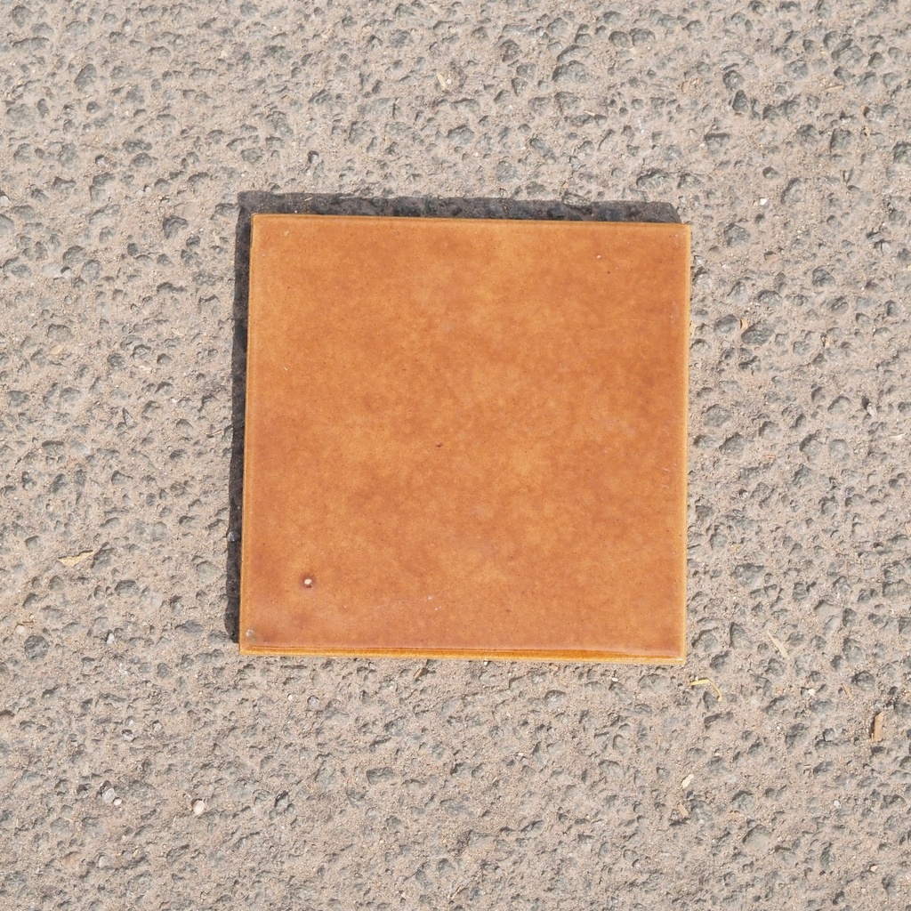 [334CLA021] Box of 24 glazed terracotta wall tiles by Emery&Cie (15 x 15 cm) - Brown