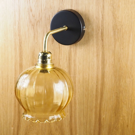 [999LIG1061] Wall sconce 'Hank' in textured glass